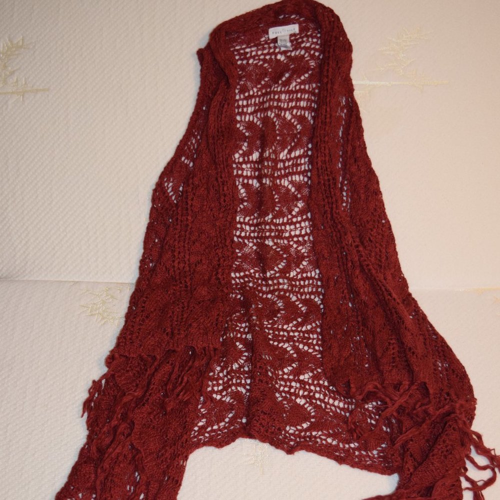 Sleeveless Crochet Cardigan